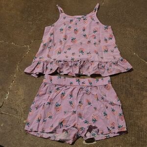 Jumping Beans 2-Piece Tank & Shorts Set Pink Strawberry | Size 6